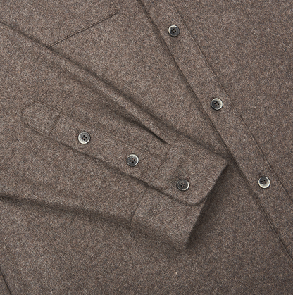 Taupe Cashmere Overshirt