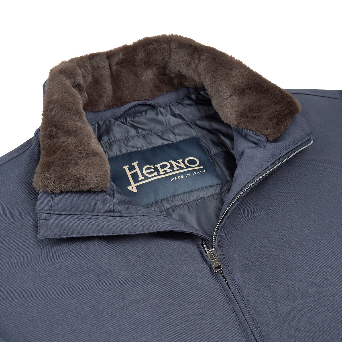 Melange Twill Blouson Navy