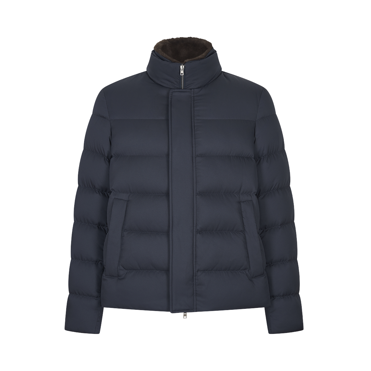 Navy Blue Polartech Padded Blouson