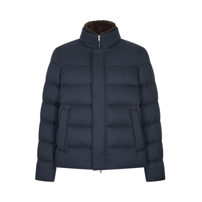 Navy Blue Polartech Padded Blouson
