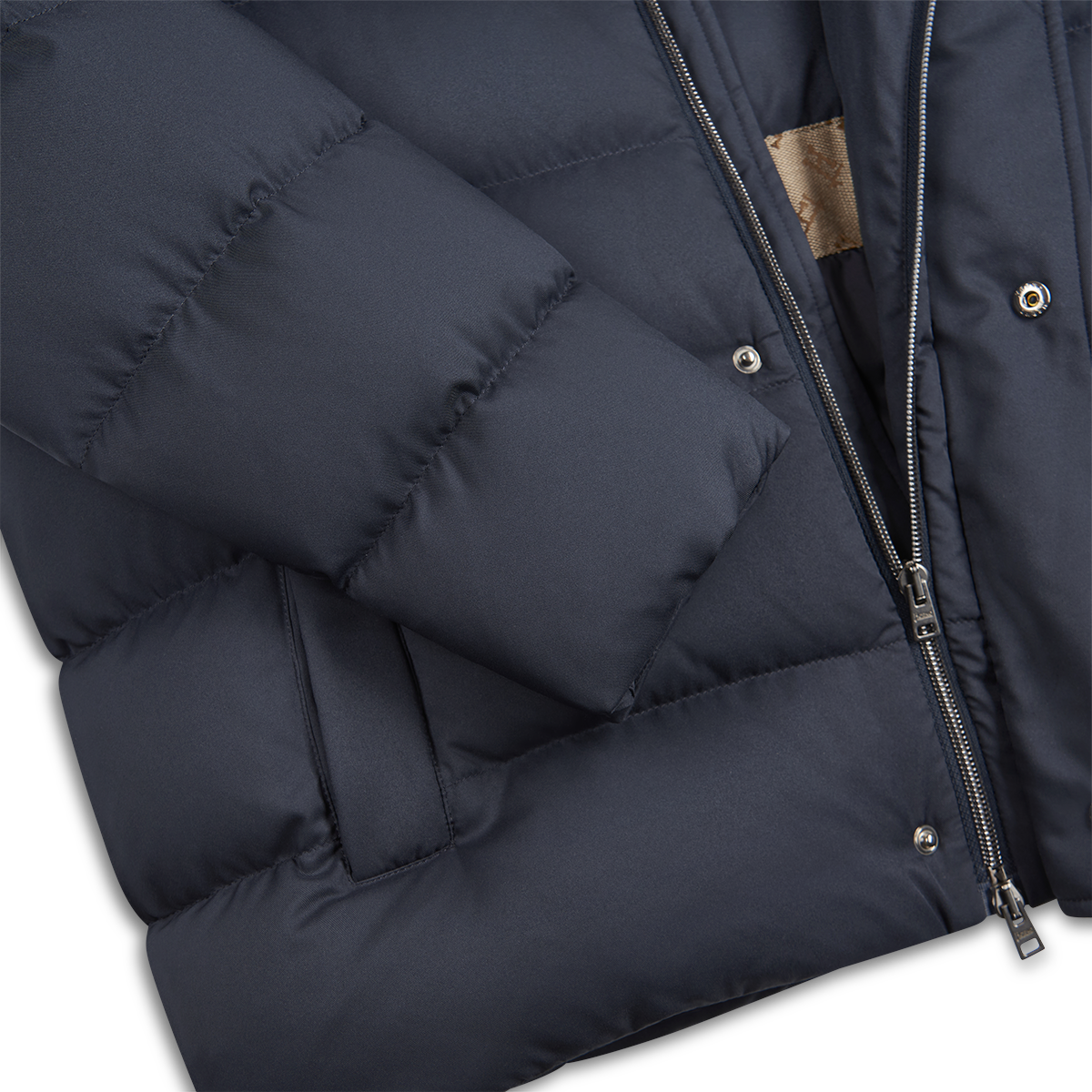 Navy Blue Polartech Padded Blouson
