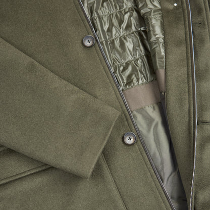 Green Cashmere Blouson Jacket
