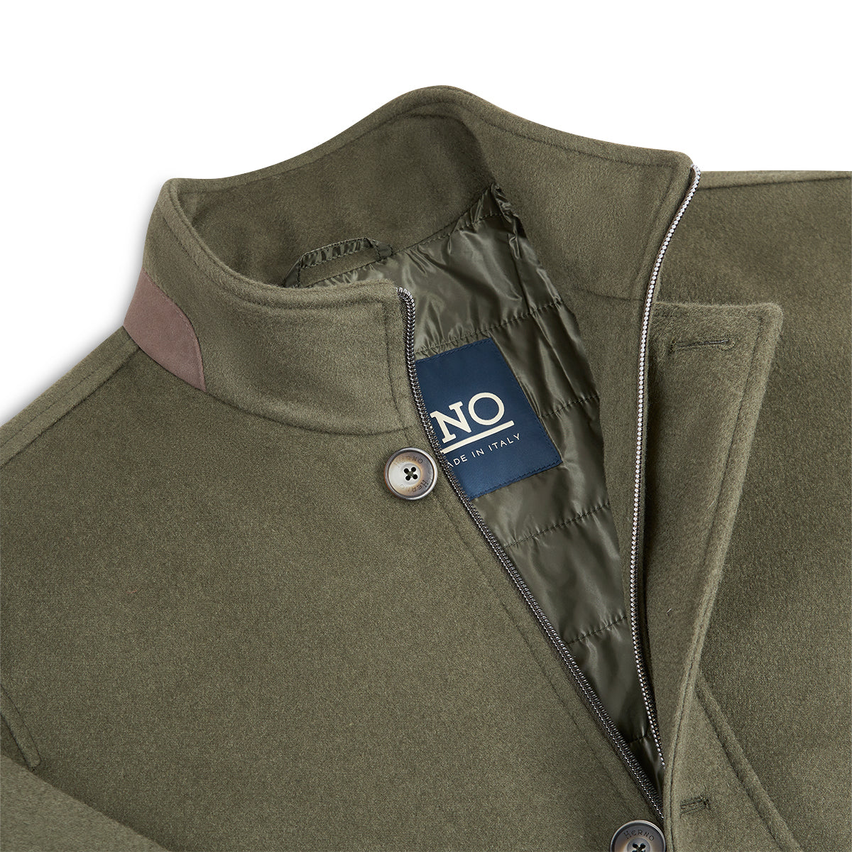 Green Cashmere Blouson Jacket