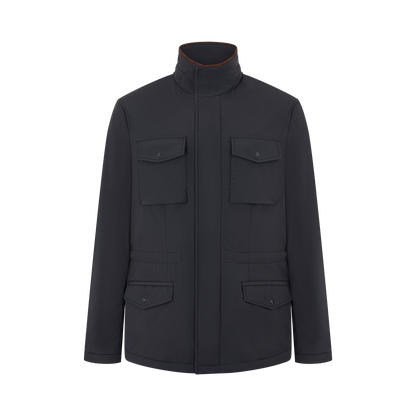 Navy Nylon Quattro Field Jacket