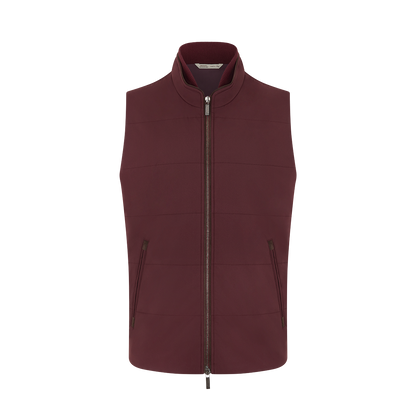 Burgundy Nylon Arena Gilet