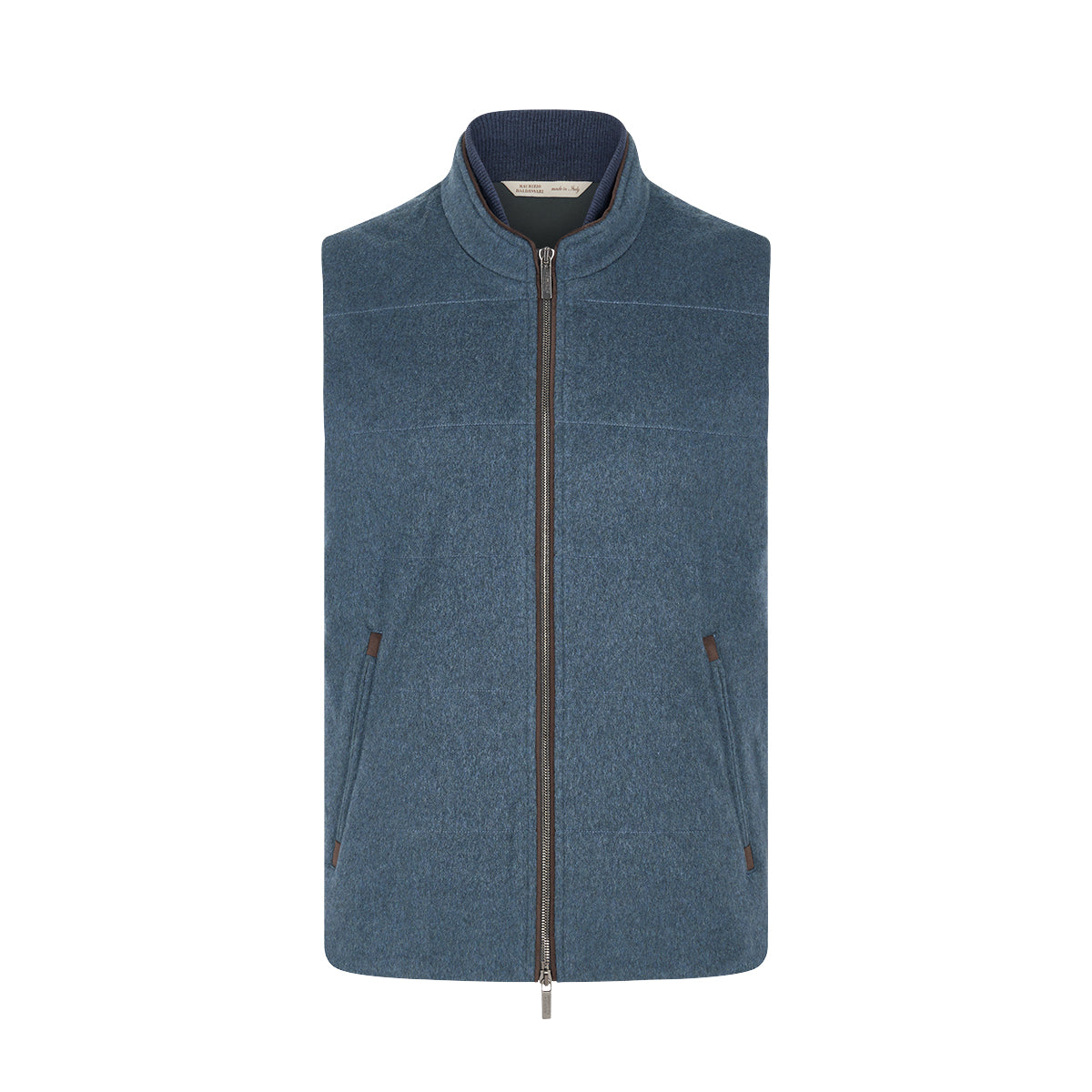 Saxe Blue Cashmere Gilet