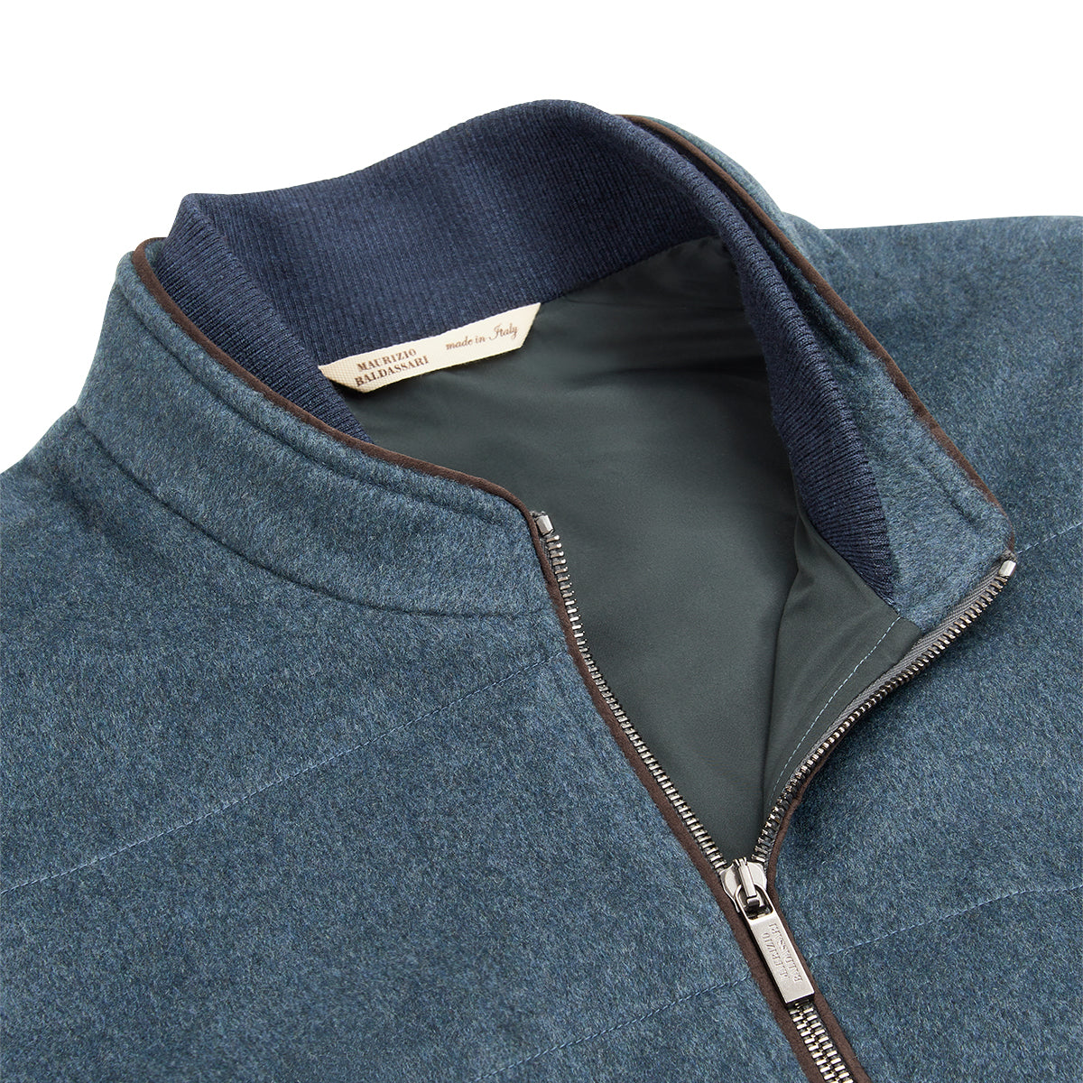 Saxe Blue Cashmere Gilet