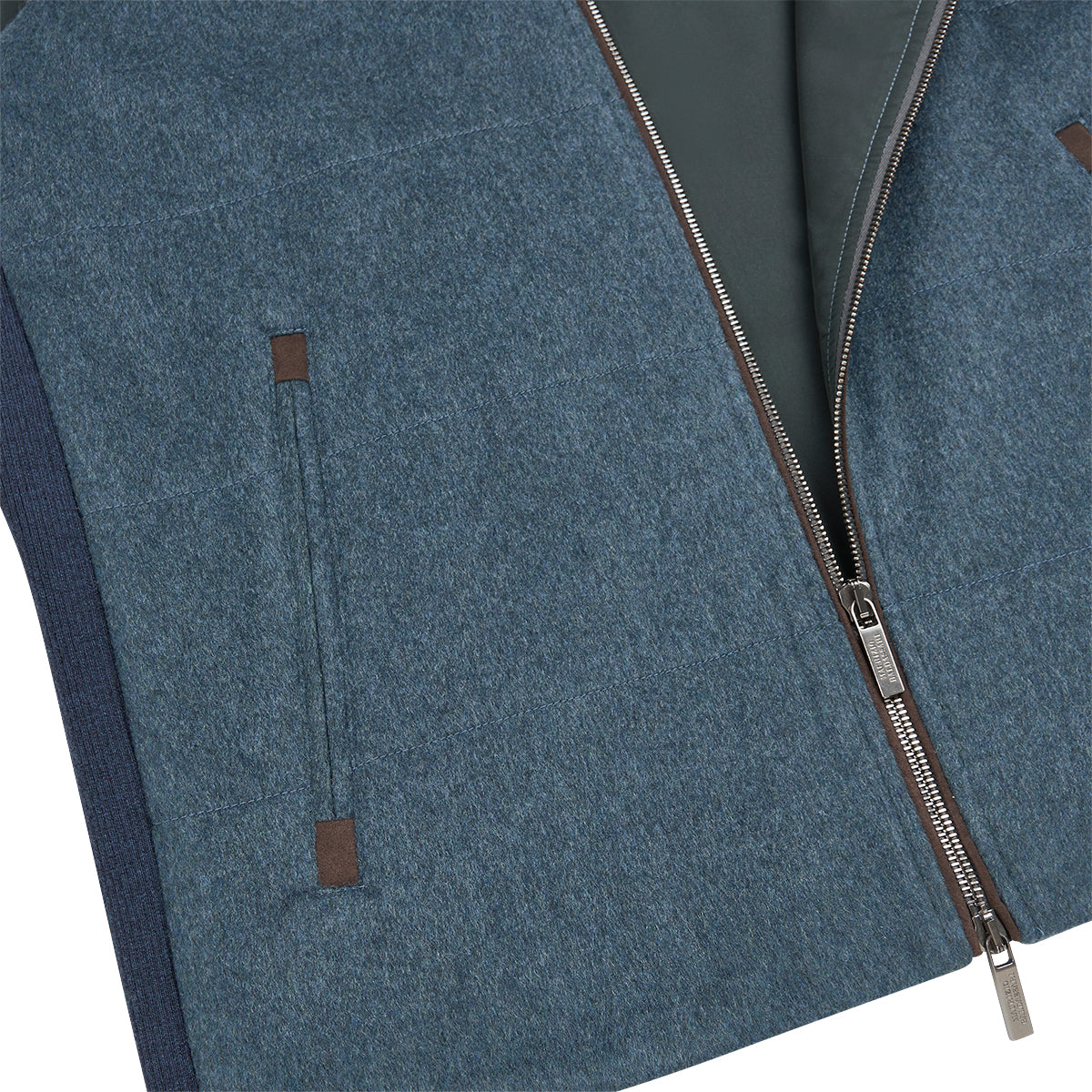 Saxe Blue Cashmere Gilet