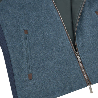 Saxe Blue Cashmere Gilet