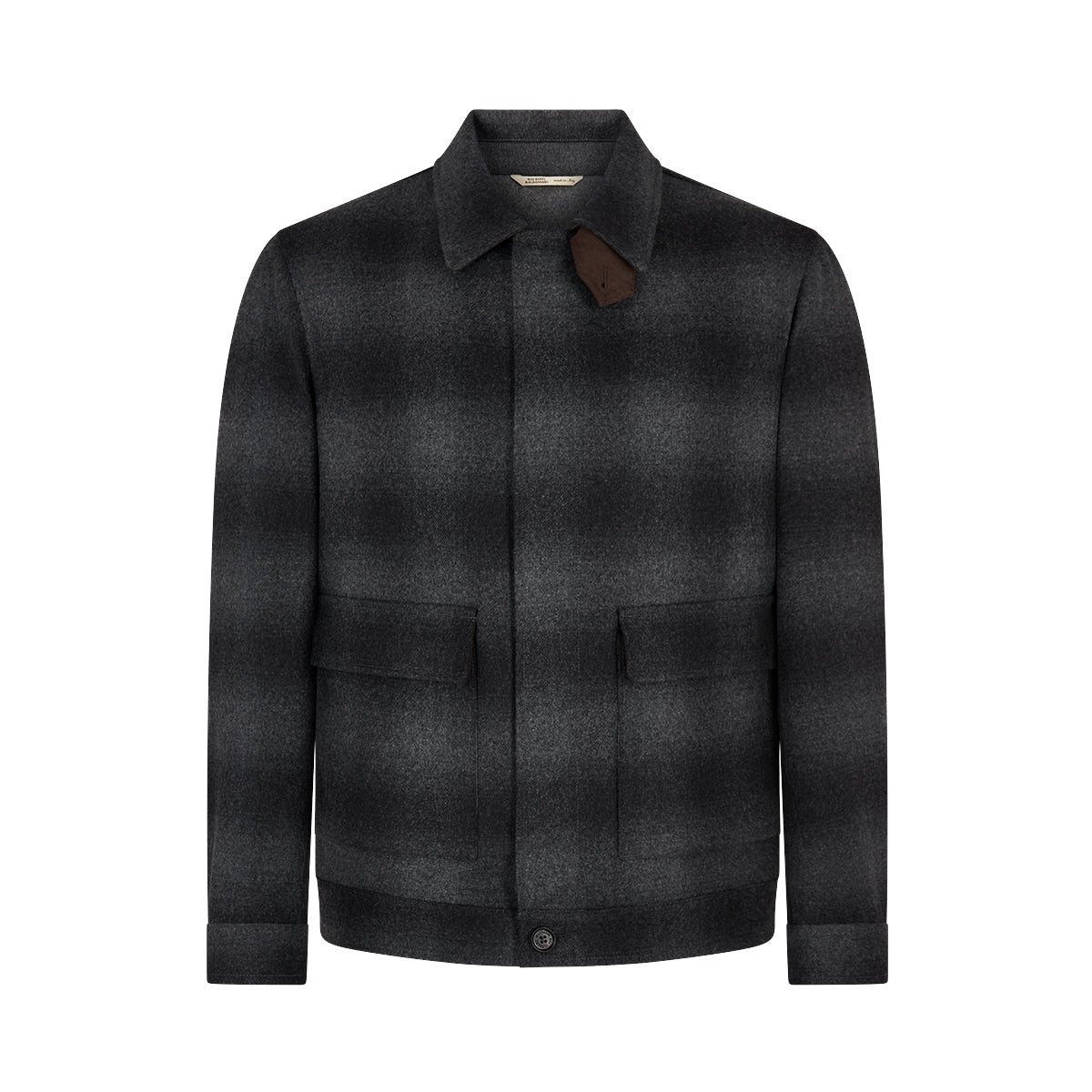 Charcoal Grey Loro Piana Flannel Blouson
