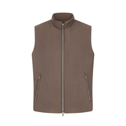 Brown Waterproof Nylon Uros Gilet
