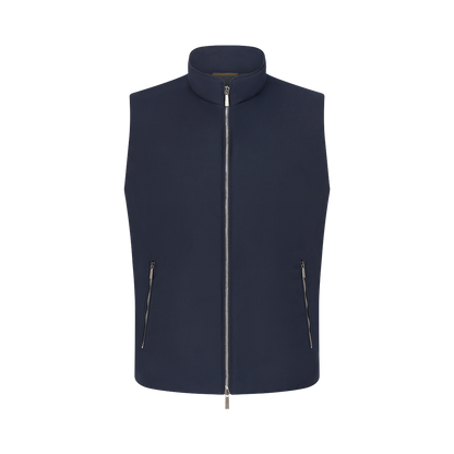Navy Blue Waterproof Nylon Uros Gilet