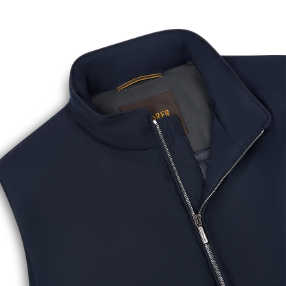 Navy Blue Waterproof Nylon Uros Gilet