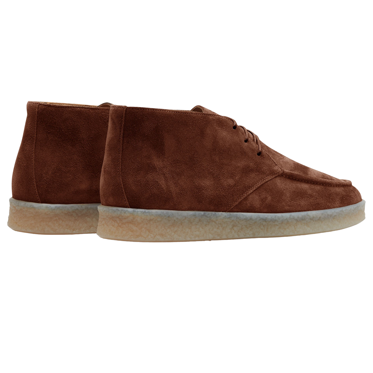 CQP Dusty Brown Suede Leather Plana Boots Back