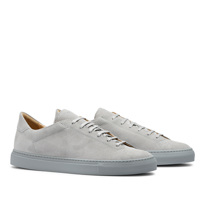 Steel Grey Racquet Sr Suede Sneakers