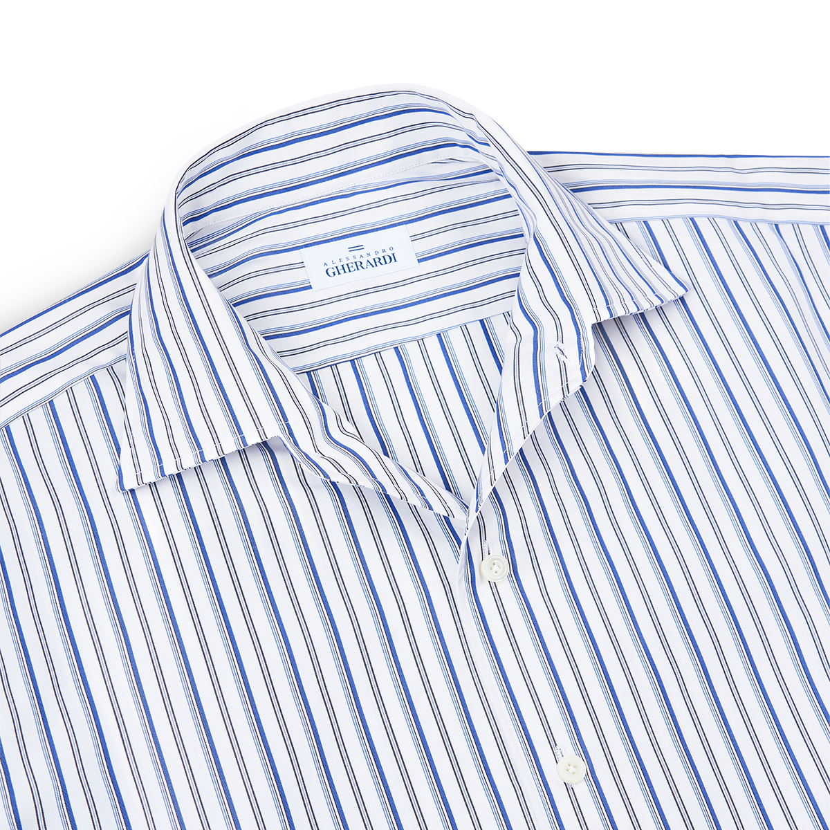 Blue Stripe Washed Cotton Casual Shirt