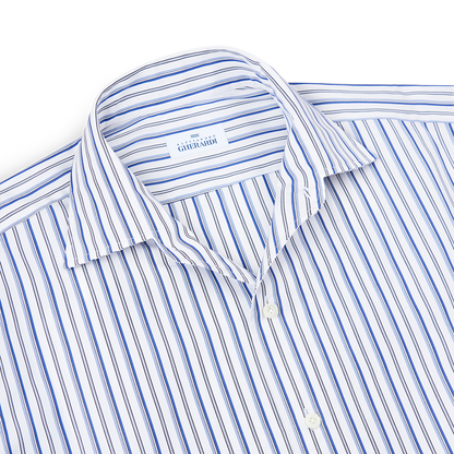 Blue Stripe Washed Cotton Casual Shirt