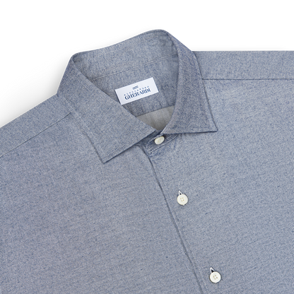 Blue Viscose Ultralight Flannel Casual Shirt