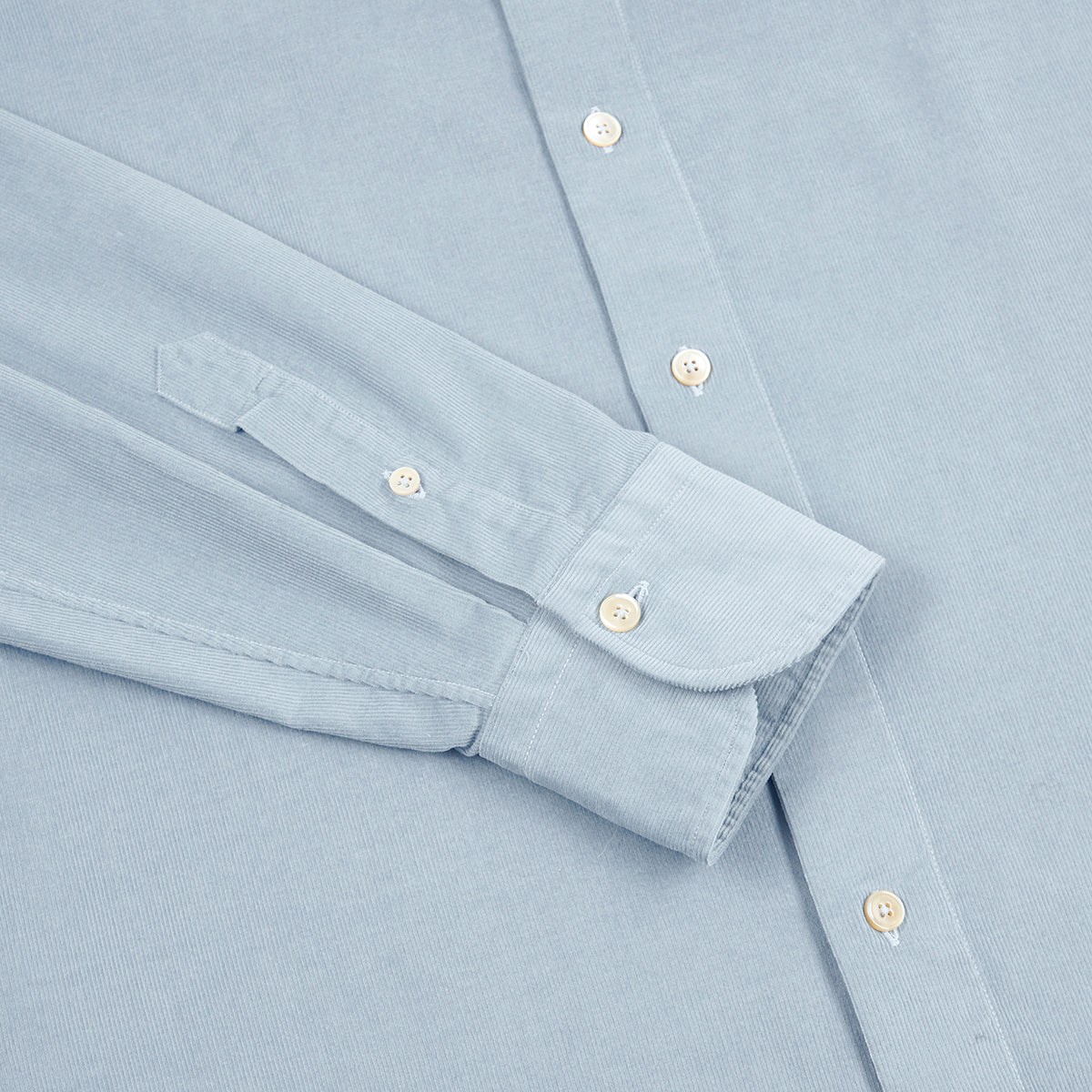 Sky Blue Cotton Corduroy Shirt