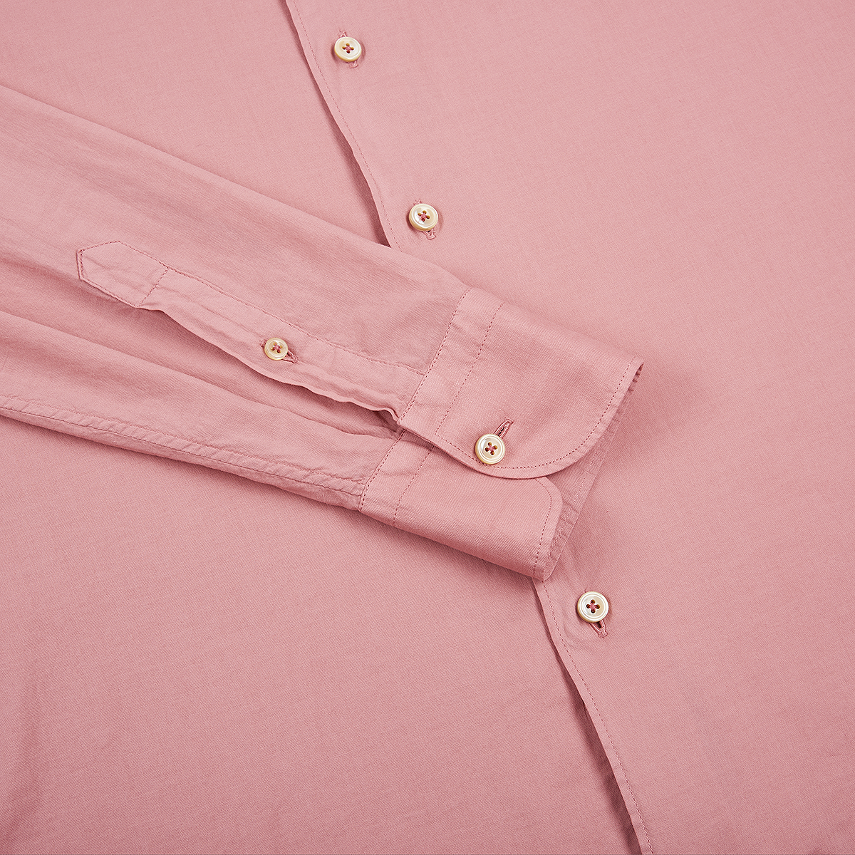 Pink Muslin Cotton Blend Beach Shirt