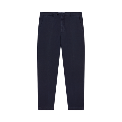Navy Cotton/Tencel Chinos