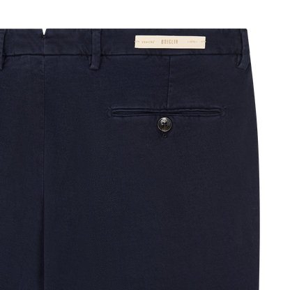 Navy Cotton/Tencel Chinos