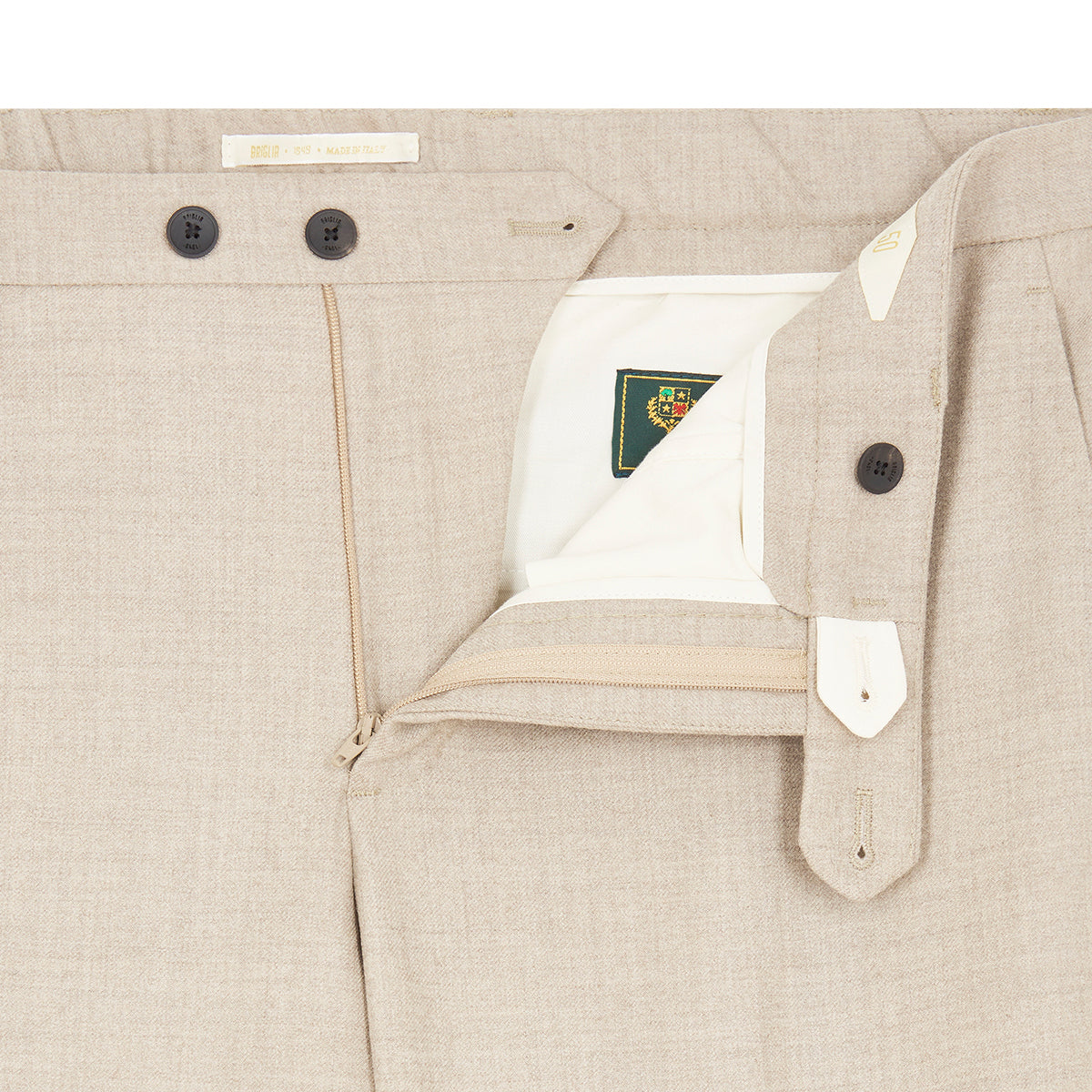 Beige Loro Piana Wool Jersey Trousers