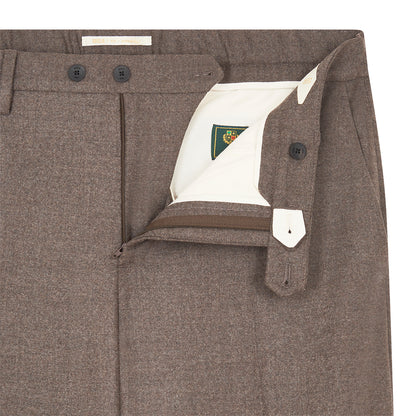 Brown Loro Piana Wool Jersey Trousers