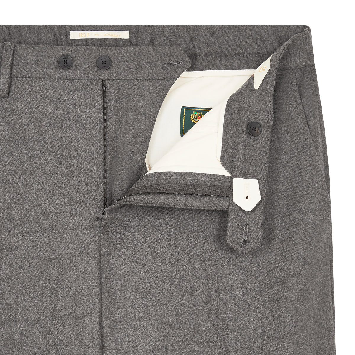 Grey Loro Piana Wool Jersey Trousers