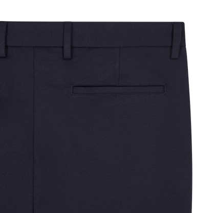 Navy Stretch Jersey Trousers