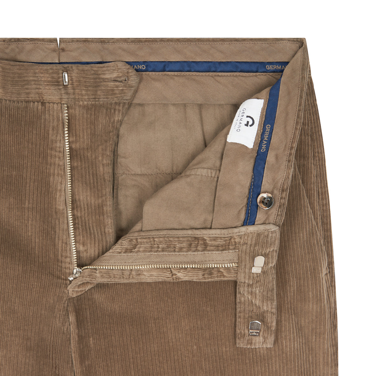 Sand Stretch Cotton Corduroy Trousers