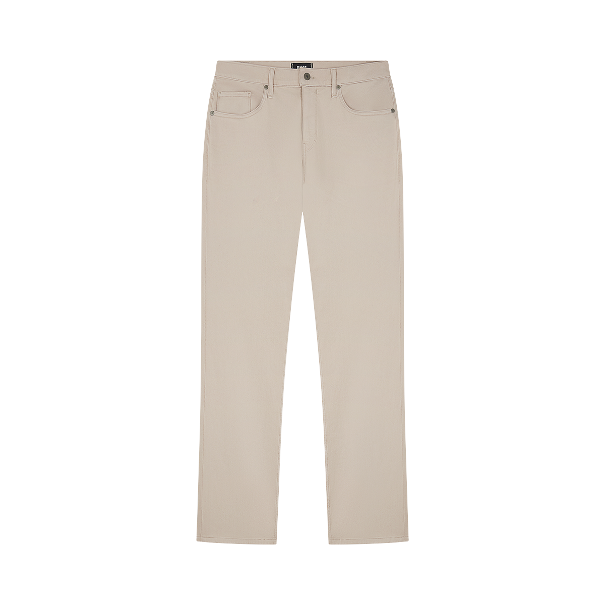 Seashell Ecru Cotton Transcend Normandie Straight Leg Jeans