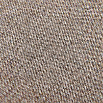 Canali Beige Grey Wool Stretch Flat Front Trousers Fabric
