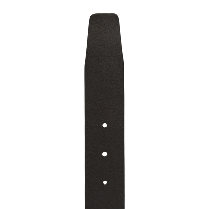 Canali Black Soft Leather Casual Belt Tip