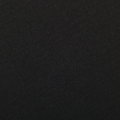 Canali Black Wool Stretch Flat Front Trousers Fabric