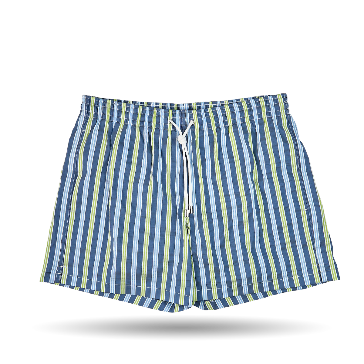Canali Blue Printed Microfiber Swimshorts Front