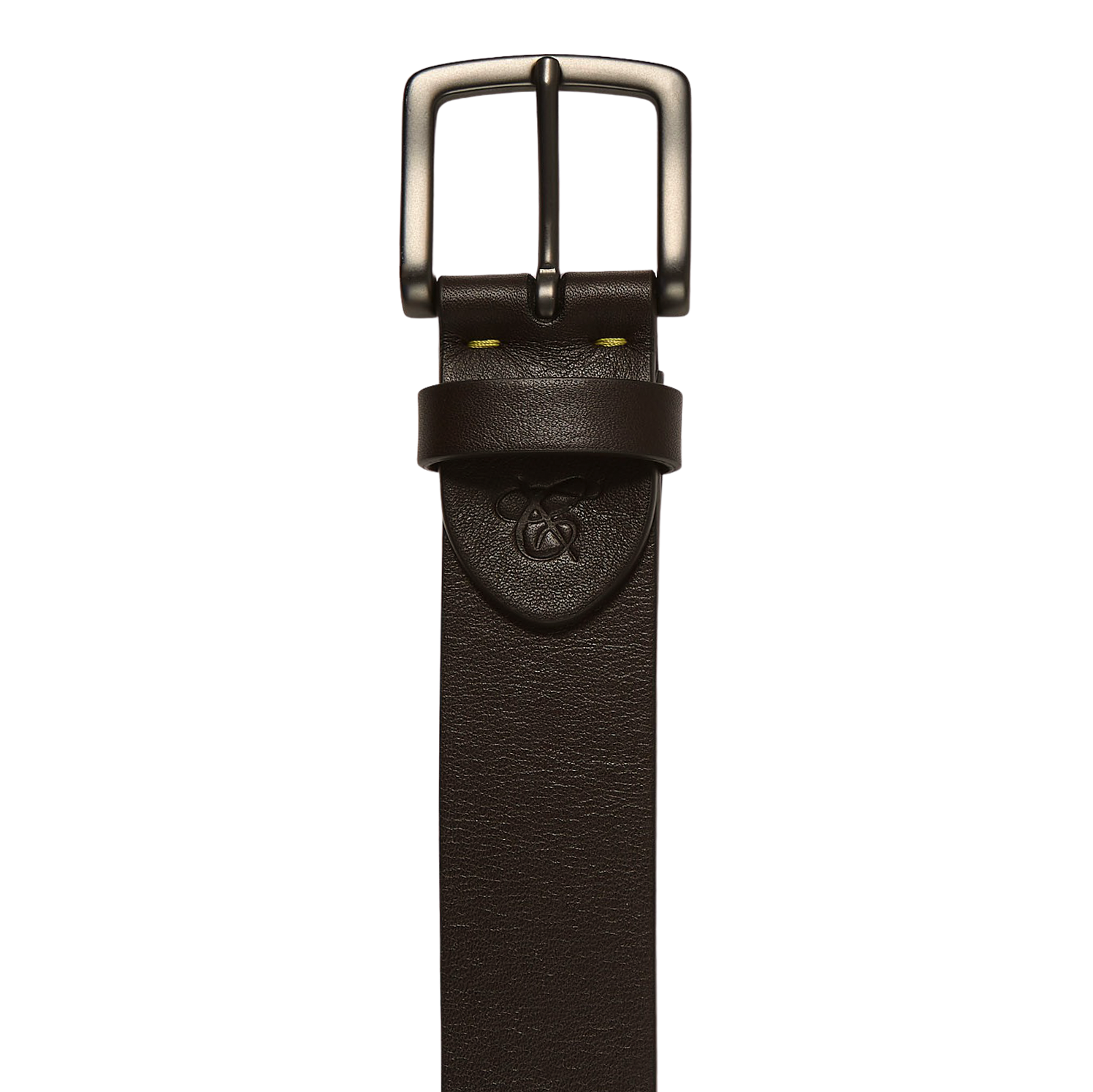 Canali Brown Soft Casual Leather Belt Buckle