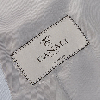Canali Dove Grey Wool DB Waistcoat Tag
