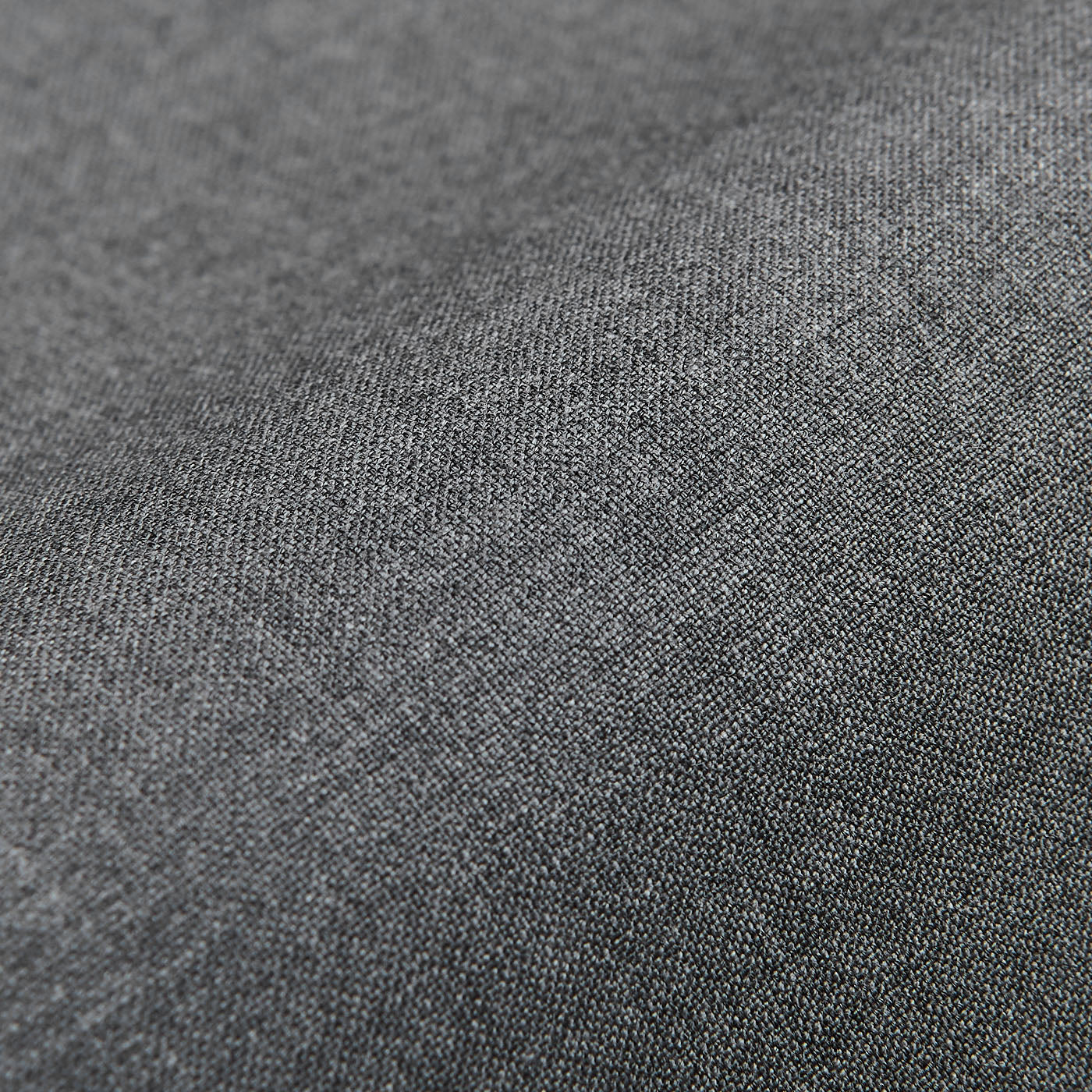 Canali Grey Tropical Wool Flat Front Trousers Fabric