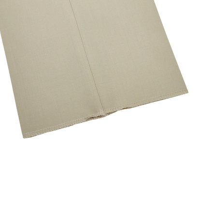 Canali Canali Khaki Tropical Wool Single Pleat Trousers CuffKhaki Tropical Wool Single Pleat Trousers Front