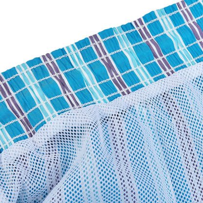 Canali Light Blue Printed Microfiber Swimshorts Inside