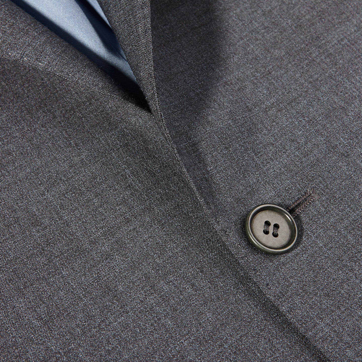 Canali Light Grey Plain Suit Closed