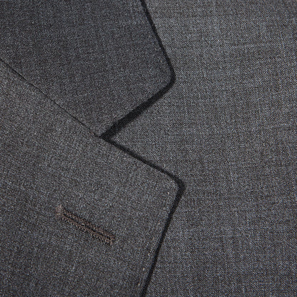 Canali Light Grey Plain Suit Collar