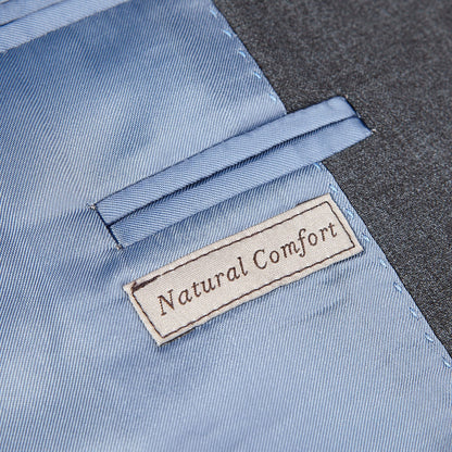 Canali Light Grey Plain Suit Tag