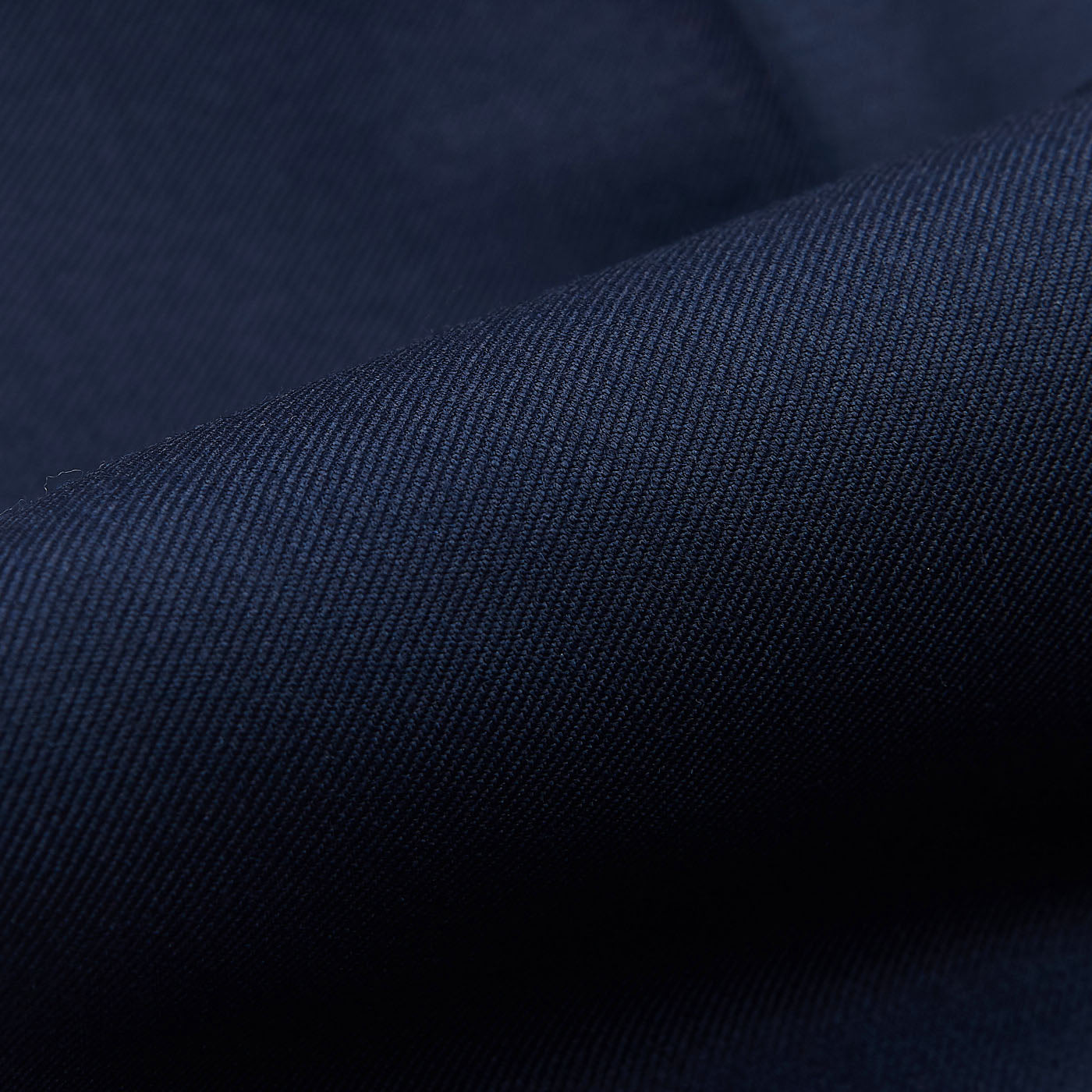 Canali Light Navy Flat Front Trousers Fabric