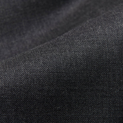 Canali Medium Grey Wool Trousers Fabric