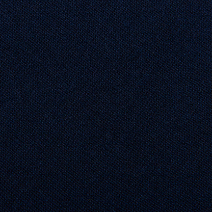 Canali Navy Grey Merino Wool College Sweater Fabric