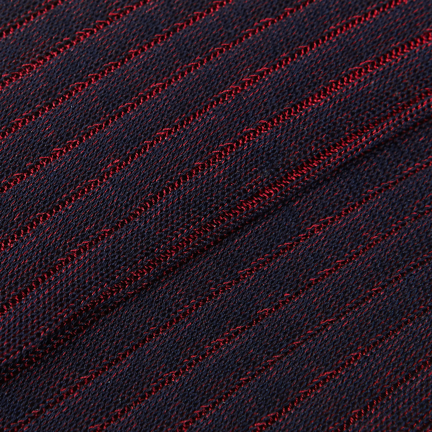 Canali Navy Red Ribbed Cotton Vanisee Socks Fabric