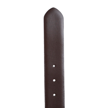 Canali Reversible Navy Brown Leather 35mm Belt Brown Edge