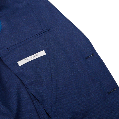 Canali Royal Blue Wool Impeccabile KEI Blazer Inside